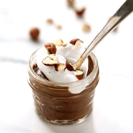 Vegan Nutella Pudding