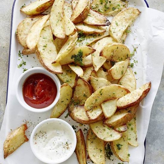 Garlic Wedge Fries