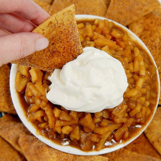 Apple Pie Salsa & Cinnamon Sugar Chips