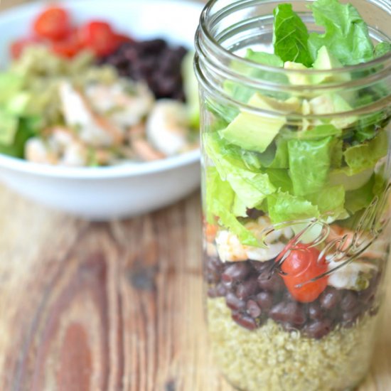 Cilantro Lime Shrimp Quinoa Bowls