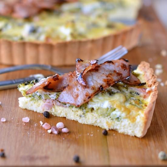 Bacon and Broccoli Quiche