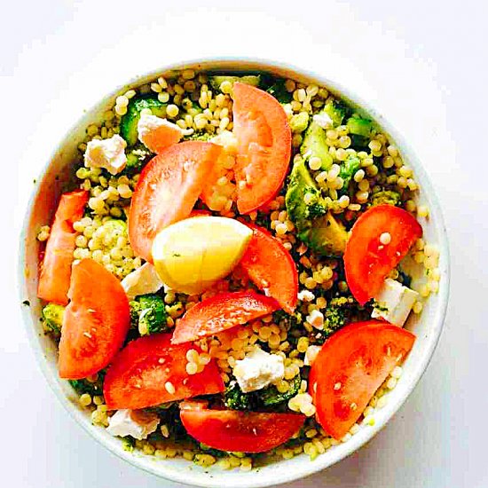 Feta Israeli Couscous bowl