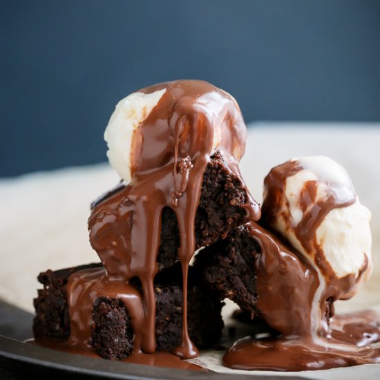 Flourless Hazelnut Brownies