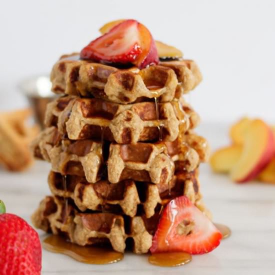 Banana Bread Protein Waffles