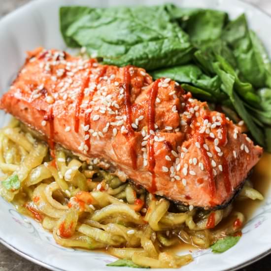 Honey-Lime Sriracha Salmon