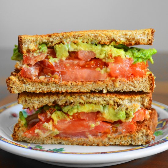 Tomato Avocado Ranch Sandwich