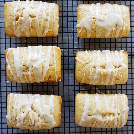 Mini Lime Coconut Pound Cakes