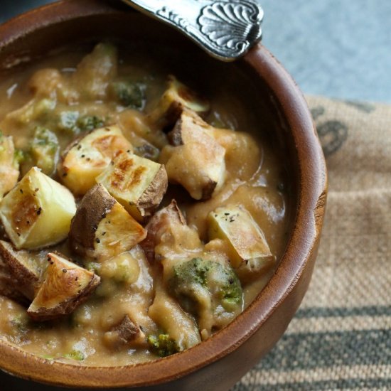 Low-Fat Broccoli Potato Soup