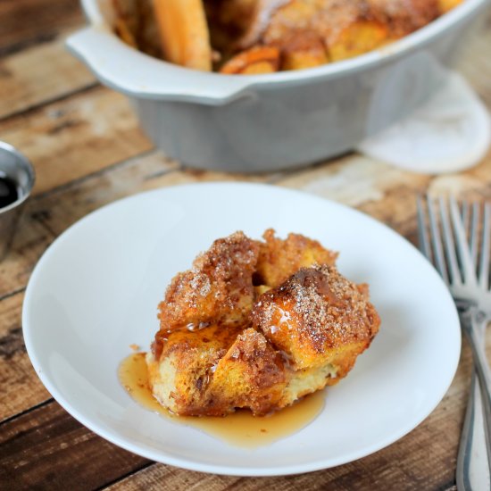 Overnight Pumpkin Pie French Toast