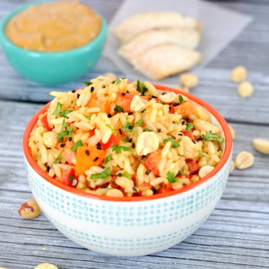 Thai Peanut Rice Bowl