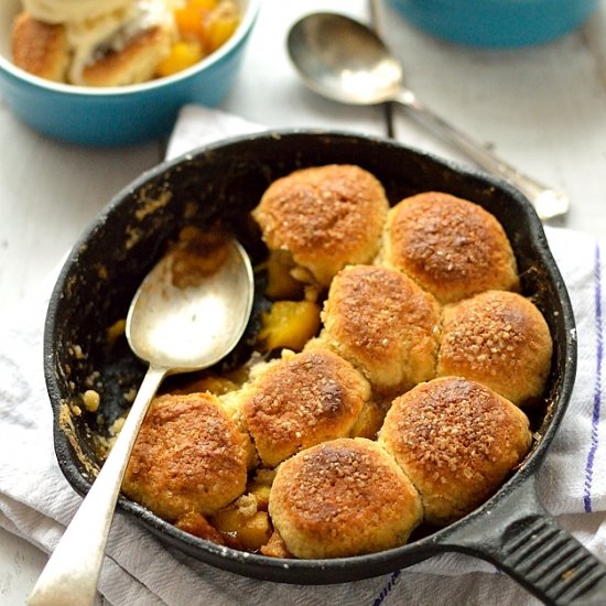 Mini Peach Cobbler For Two