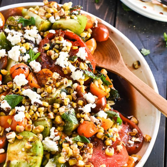 Summer Tomato & Grilled Corn Salad