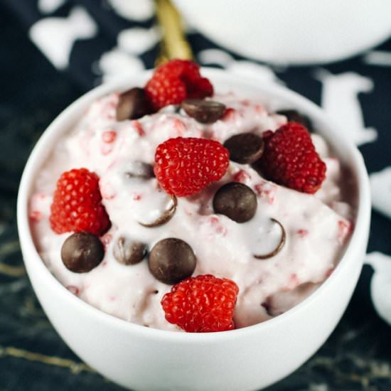 Raspberry Coconut Ice Cream