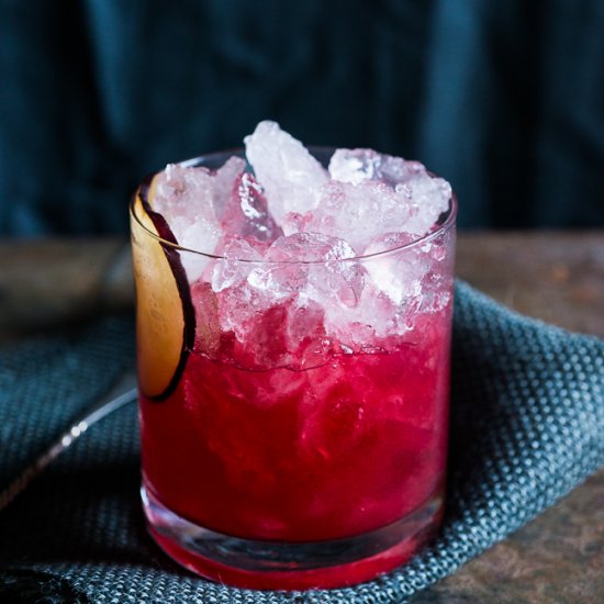 Plum Bourbon Cocktail