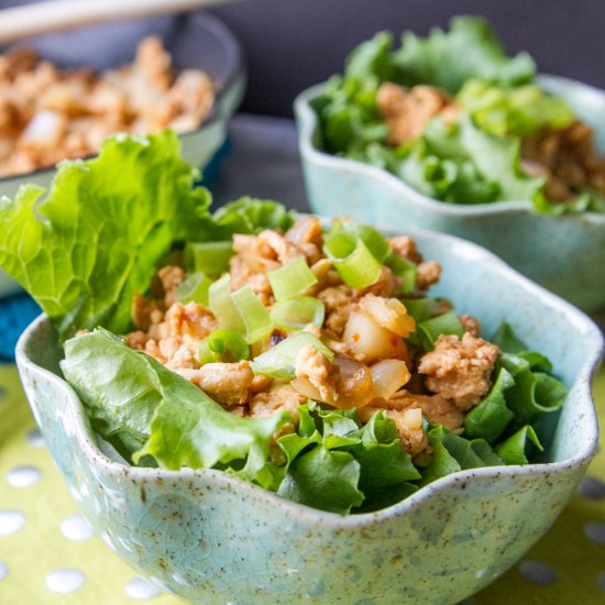 Chicken Lettuce Wrap Salad