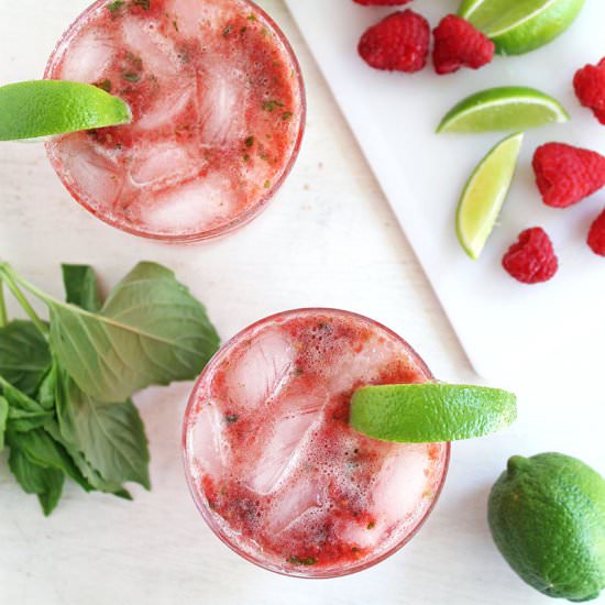 Basil berry bliss cocktails