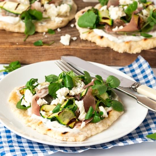 Italian Inspired Loaded Flatbreads