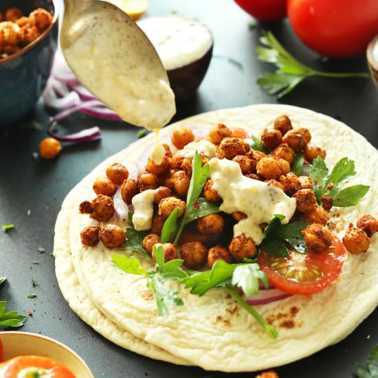 Chickpea Shawarma Sandwich