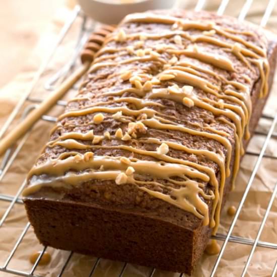 Honey Peanut Butter Apple Bread