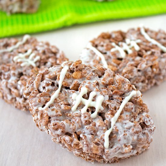 Football Cocoa Rice Krispies Treats