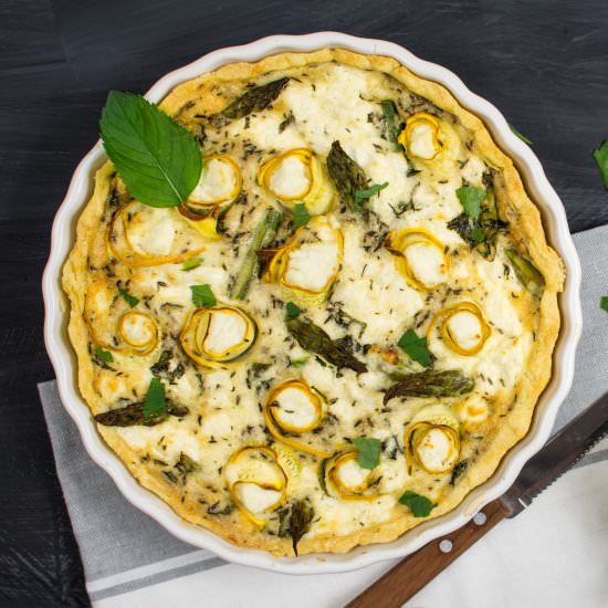 Asparagus & Ricotta Quiche