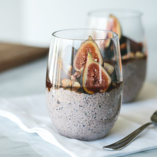 Blueberry Chia Pudding with Figs