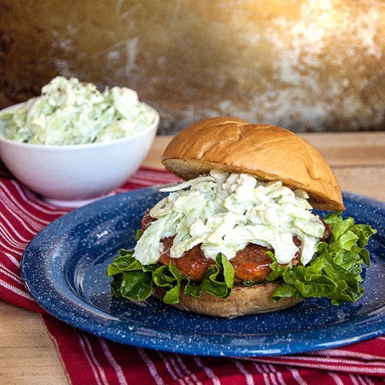 Buffalo Chicken Burgers