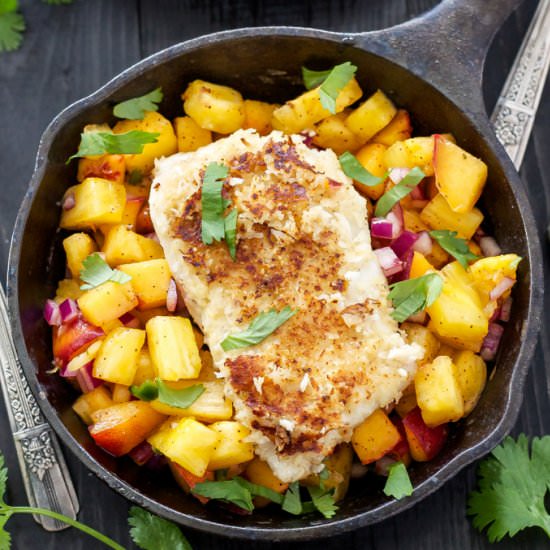 Coconut Almond Crusted Cod