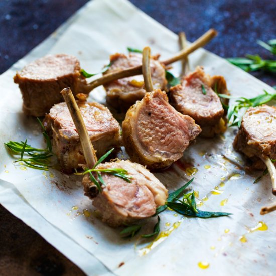 Delicious Roasted Rack of Lamb