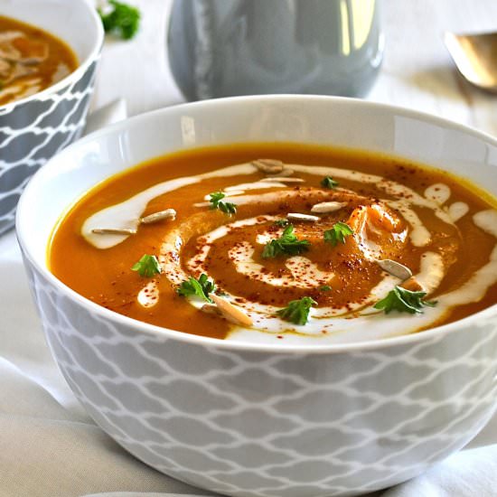 Creamy Pumkin & Coconut Soup