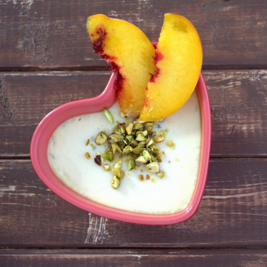 Peach Steamed Yogurt