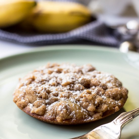 Banana Crumb Cake Muffin Tops