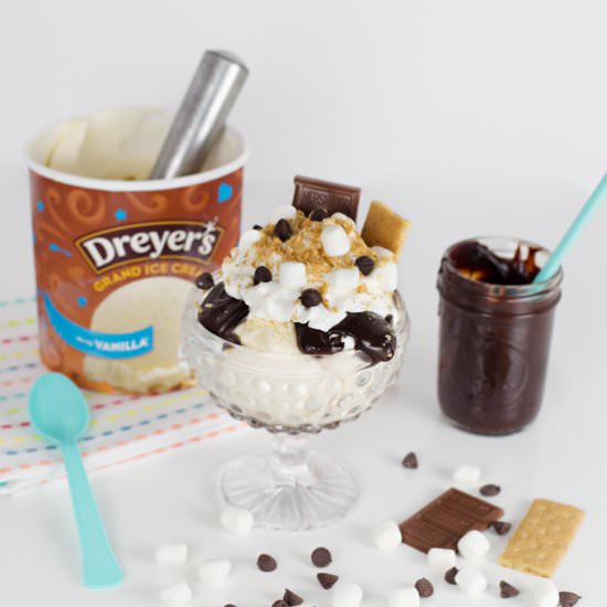 S’more Sundaes & Homemade Hot Fudge