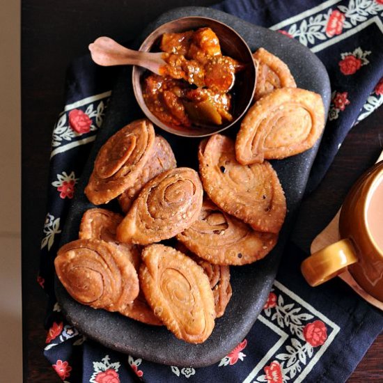 Indian Layered Savoury Fried Dough