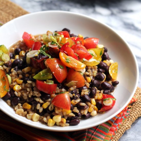 Brown Rice and Beans