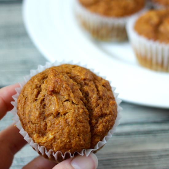 Whole Wheat Pumpkin Muffins