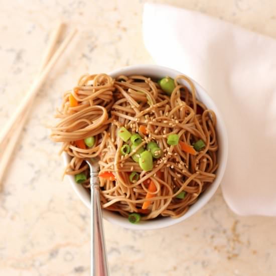 Sesame Soba Noodles & Vegetables