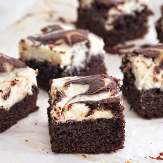 Cheesecake-Marbled Brownies