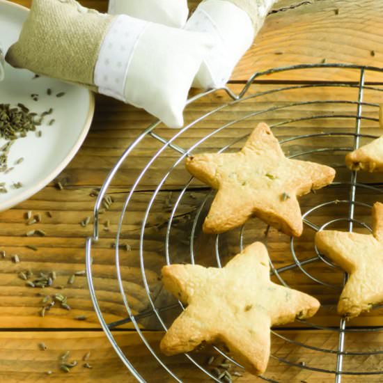 Lavender Shortbread Stars