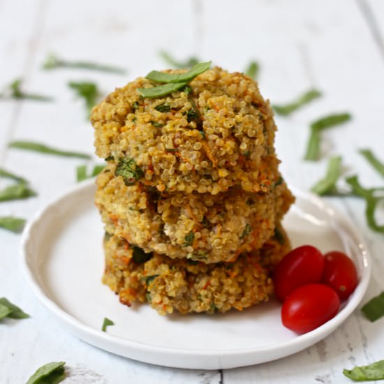 Triple Veggie Quinoa Cakes