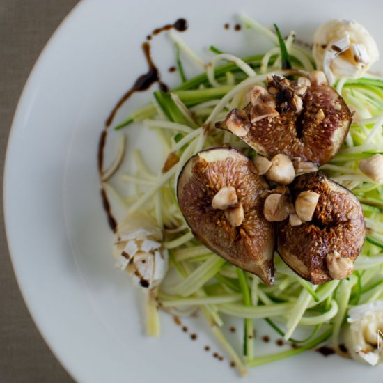 Courgetti with Grilled Figs