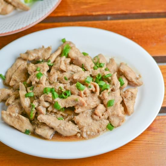 Stir Fried Chicken W/ Garlic Sauce