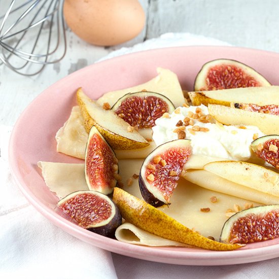 Crepes with Figs and Pears