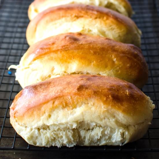 Homemade Hot Dog Buns