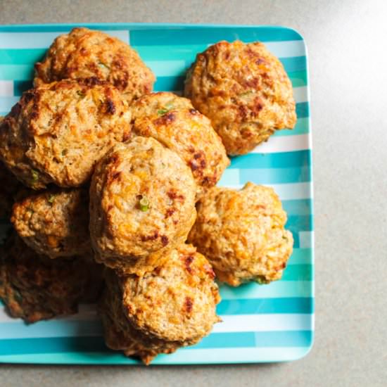 Healthier Cheddar Bay Biscuits