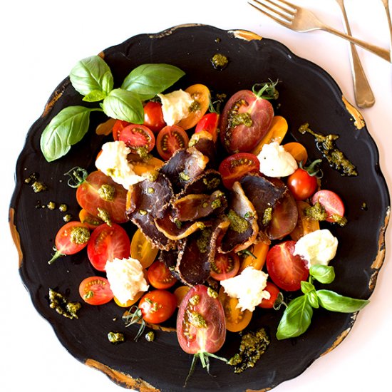 Biltong and Caprese Salad