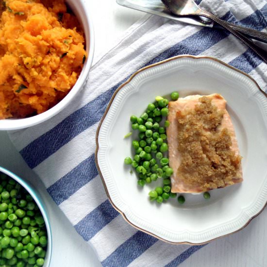 Salmon with Lime Crust