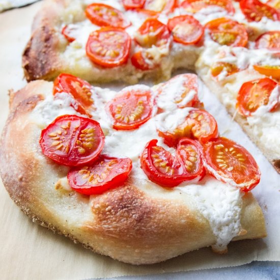 Cherry Tomato Margerita Pizza