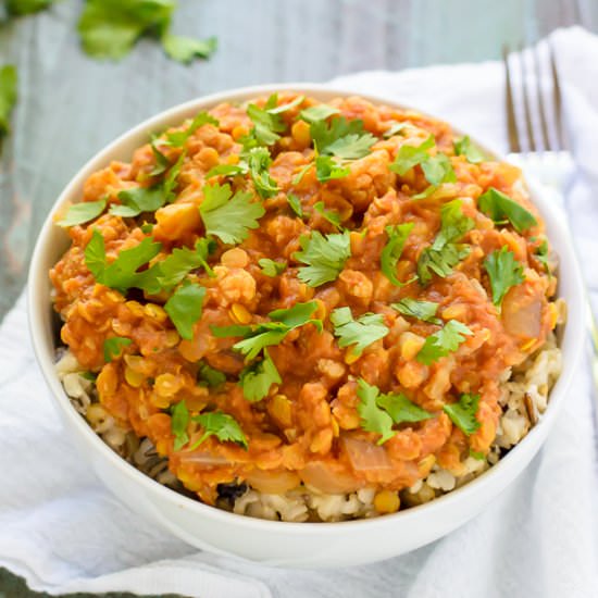 Slow Cooker Cauliflower Curry