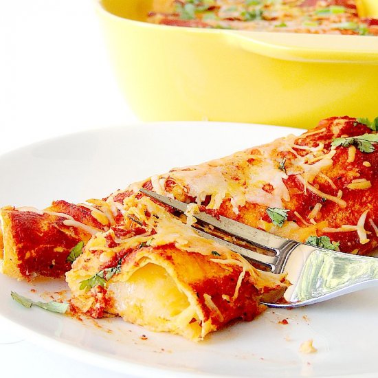 Easy Cheese Enchiladas